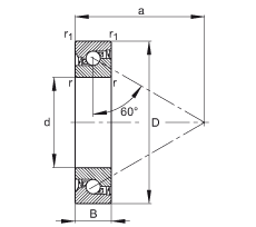 ǽ|S BSB040072-2RS-T, 򣬽| a = 60㣬ƹɂ(c)ܷ