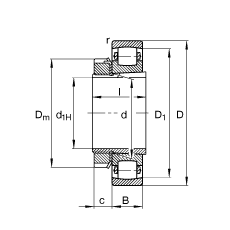 ΝLS 20218-K-MB-C3 + H218,  DIN 635  DIN 5415 ˜ʵҪߴ, F׺;o