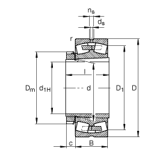 {ĝLS 22252-B-K-MB + H3152X,  DIN 635-2 ˜ʵҪߴ, F׺;o