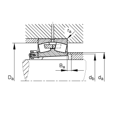 {ĝLS 23084-B-K-MB + H3084X,  DIN 635-2 ˜ʵҪߴ, F׺;o