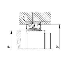 {ĝLS 241/710-B-K30-MB + AH241/710,  DIN 635-2 ˜ʵҪߴ, F׺ж